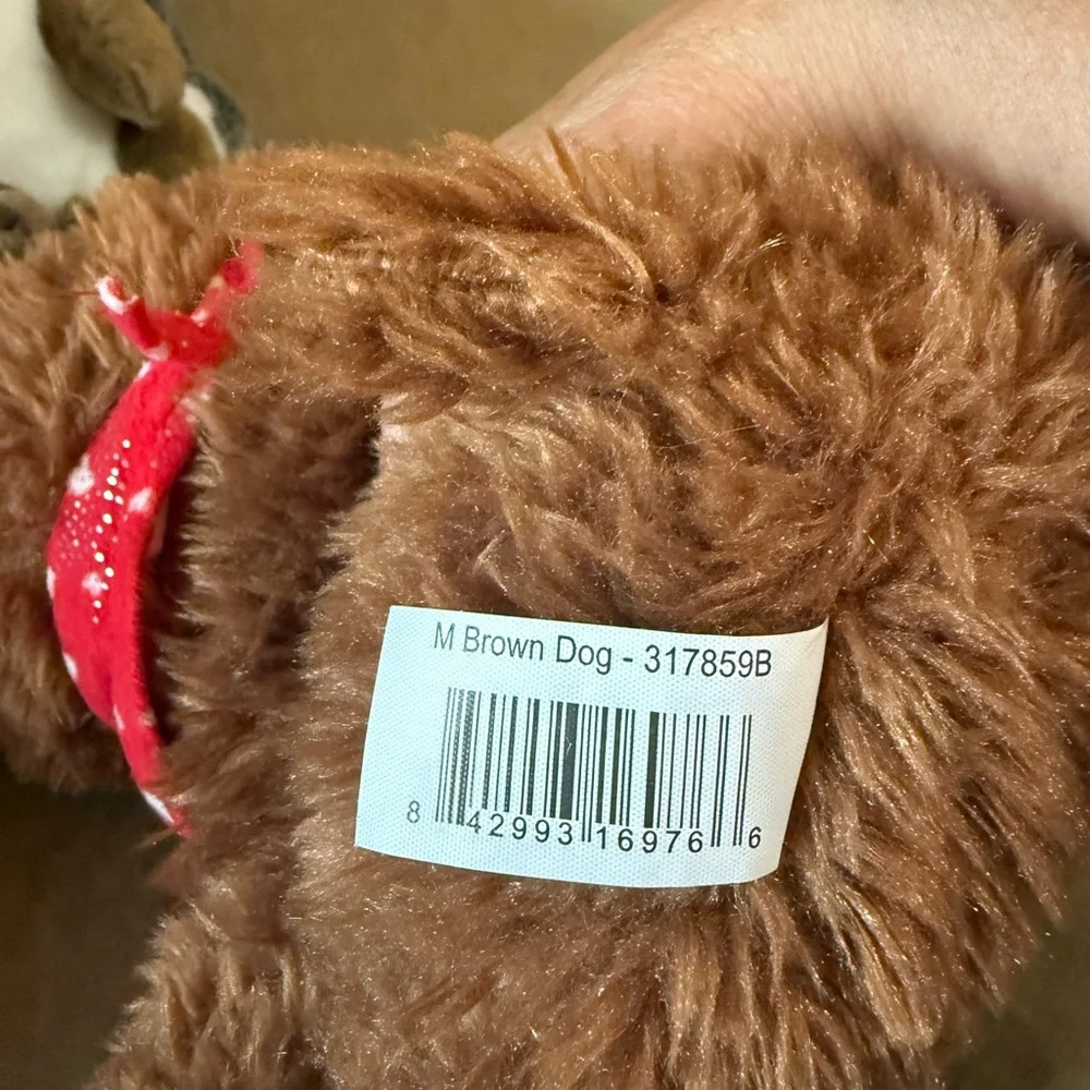Plush Brown Dog Toy